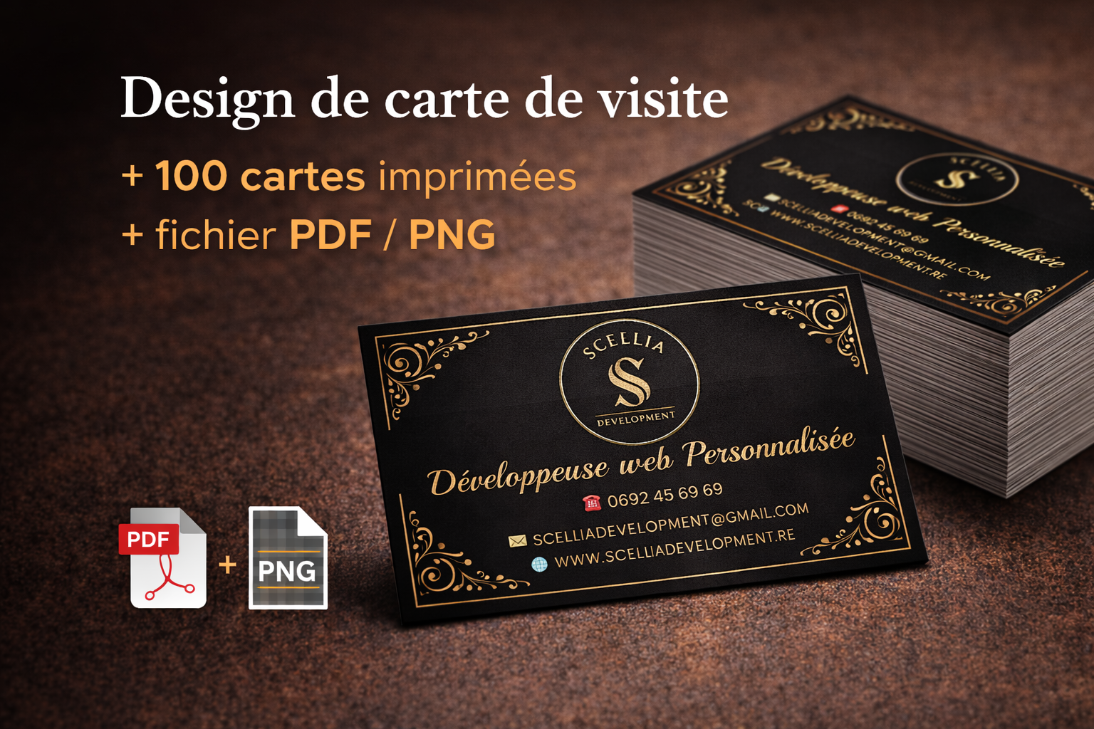 service de design carte de visite