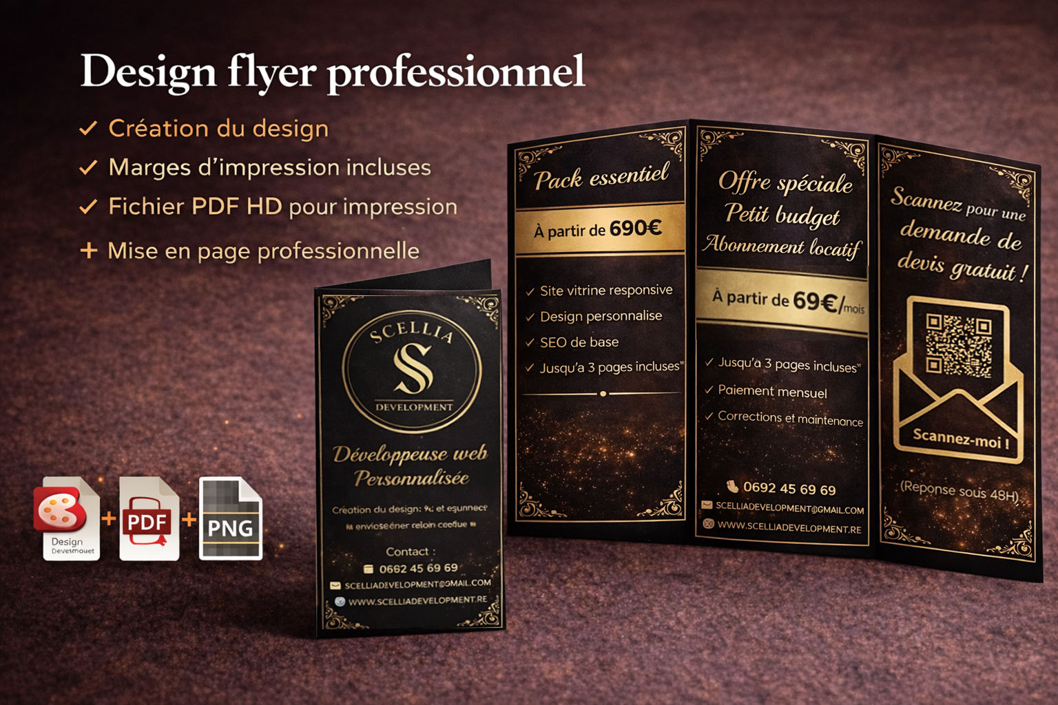 service de design flyer