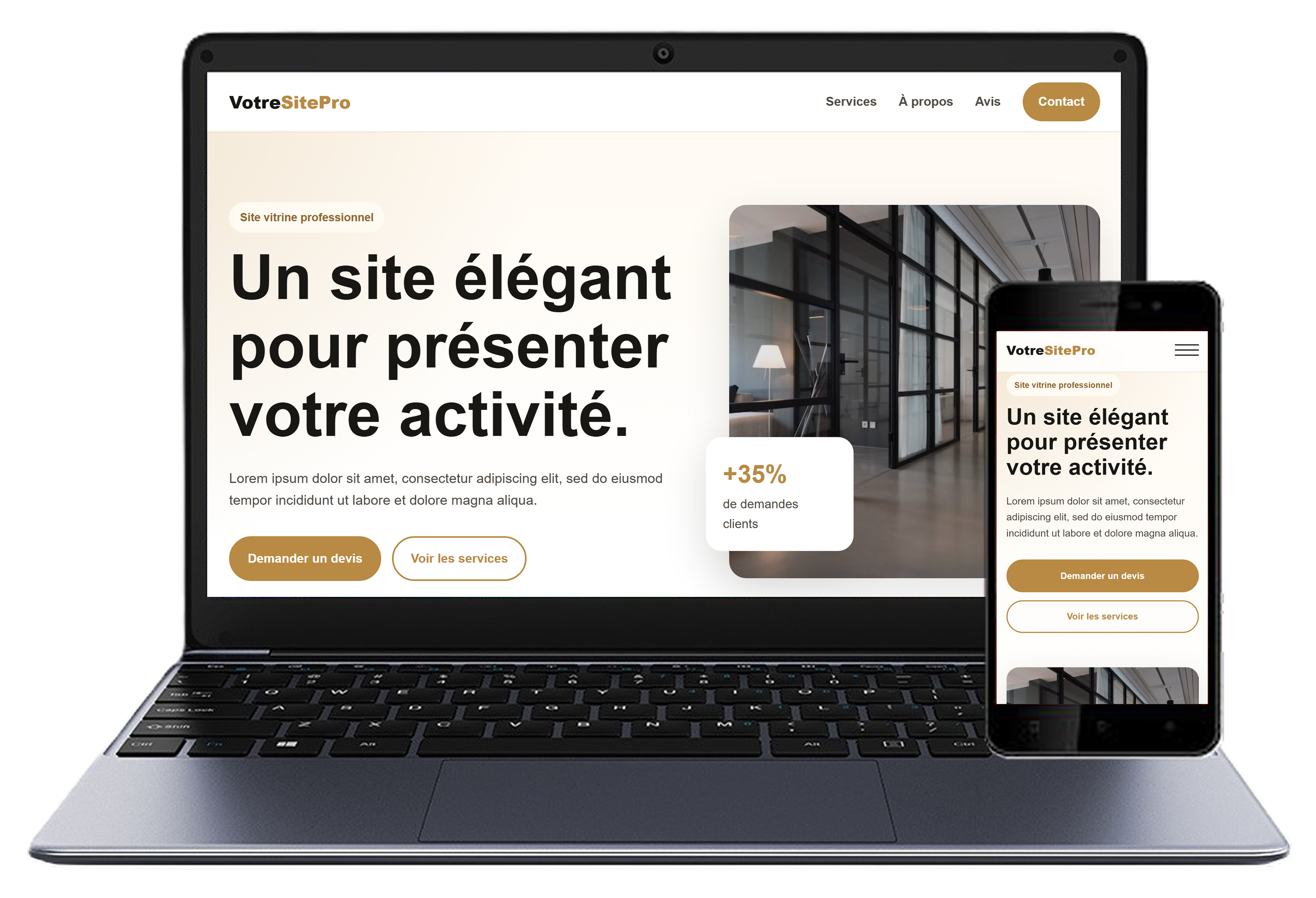 Site vitrine professionnelle à La Réunion
